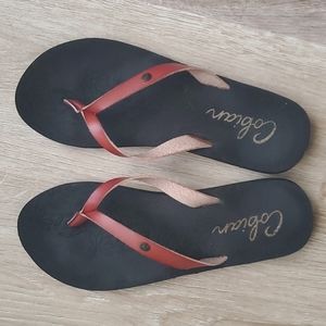 💙Cobian brown flip flops